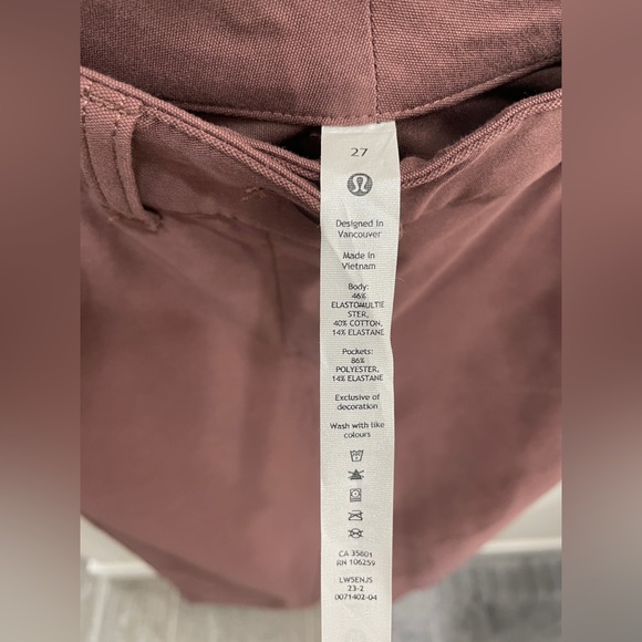 Lululemon City Sleek 5-pocket Wide Leg Pants Size 27 - Picture 6 of 7